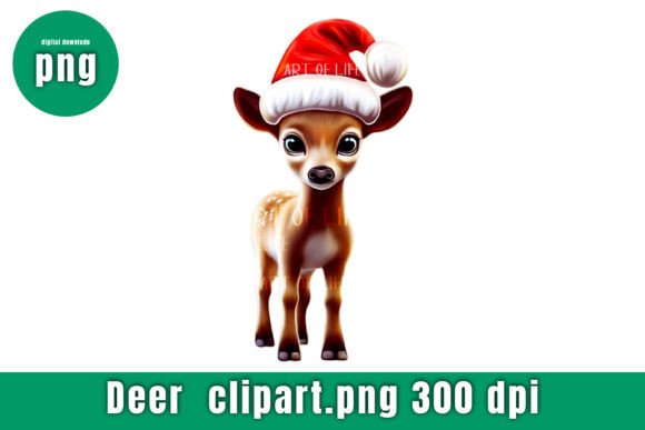 Download Little Deer Cartoon Painting, 3d Style - Deer cartoon Collection