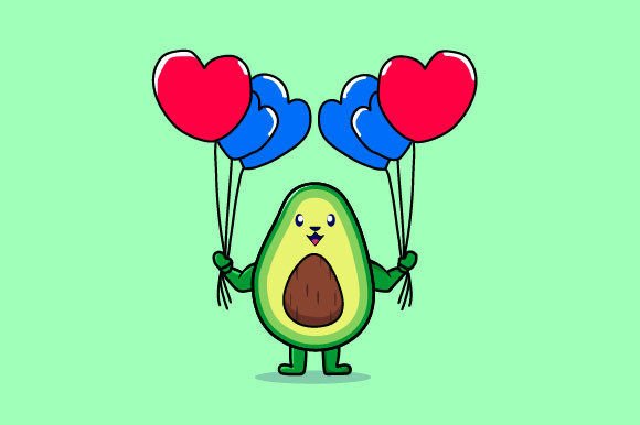 Download Valentine Avocado is Skydiving with Love - Premium Bundle