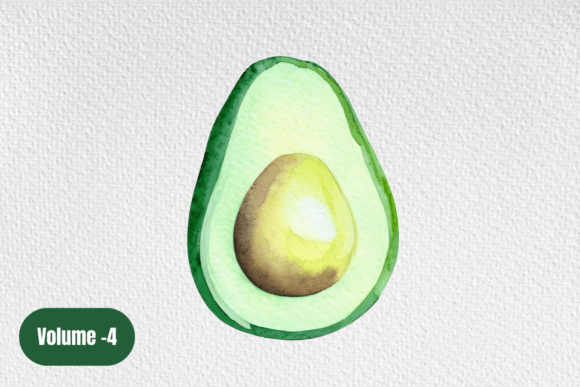 Download Watercolor Avocado Clipart Volume –4 - Premium Resources