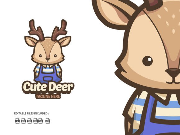 Download Deer Cartoon Illustration Logo - Deer cartoon Collection