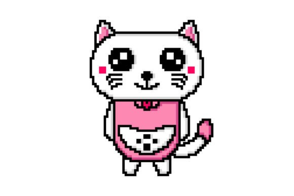 Download Cute Pixel Art Cat Illustration Design - Cat Collection
