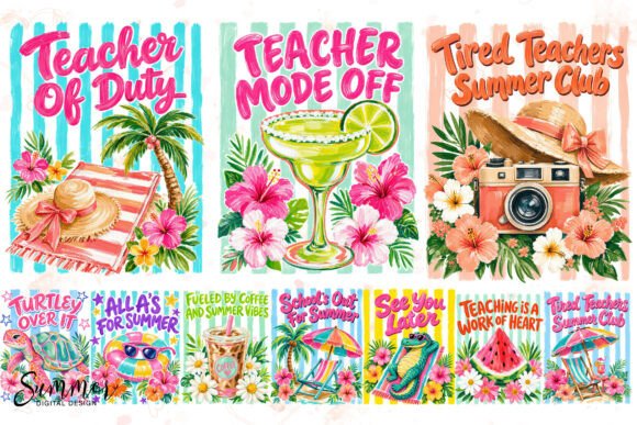 Download Tropical Teacher Summer Sublimation PNG - Sublimation png Collection
