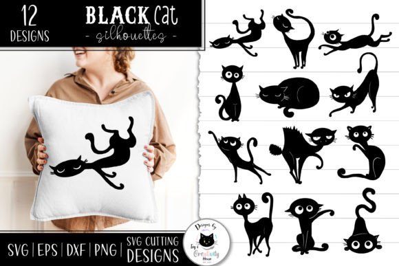 Download Black Cat SVG Files | Cat Silhouettes - Cat Collection
