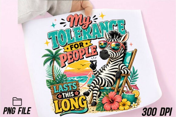Download Funny Zebra Vacation Graphic PNG - Cat Collection