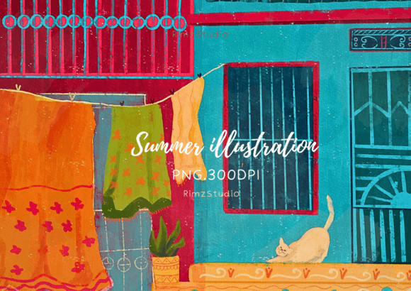 Download Summer Cat Illustration, Summer Png - Cat Collection