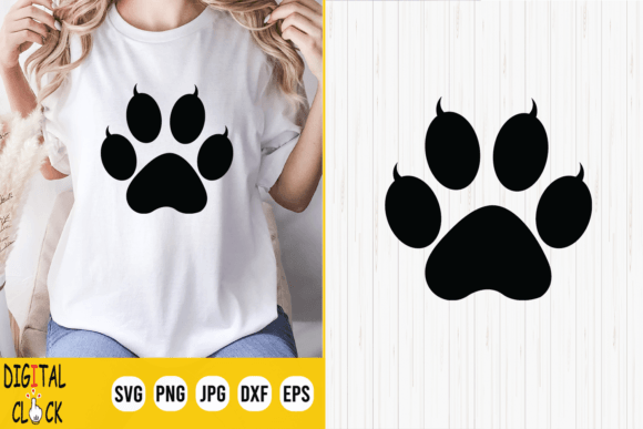 Download Cat Paw Print Design SVG File - Cat Collection