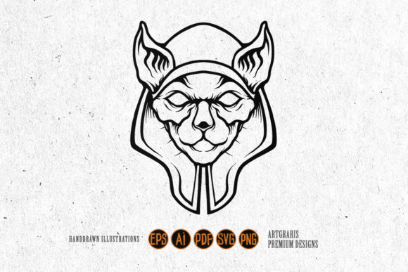 Download Silhouette Egyptian Spinx Cat Logo - Cat Collection